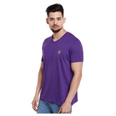 Vimal Jonney Purple Half Sleeve T-Shirt - None