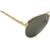 Green Aviator Sunglasses for Men