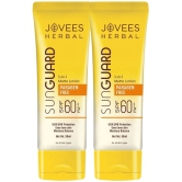 Jovees Herbal Sun Guard Lotion SPF 60 PA+++ 3 in 1 Matte Lotion Even Tone Skin 50ml (Pack of 2)