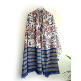 Baagru Hand Block Printed Cotton Mulmul Dupatta 115X225 Cm