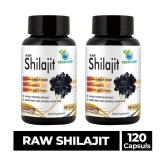 Vedapure Raw Shilajit Capsule with shilajit Extract Helps in Stamina, Power,For Men & Women 1000mg - 60 Cap (Pack of 2)