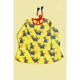 Girl Yellow Cow Dress 2Y