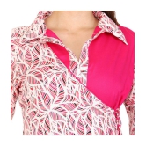 Rangun - Pink Rayon Women's Angrakha Kurti ( Pack of 1 ) - M