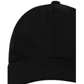 THRIFTKART Black Cotton Blend Mens Cap ( Pack of 1 ) - Black