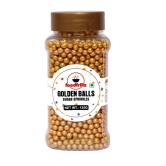 foodfrillz Golden Balls, 125 g Sprinkles for Cake