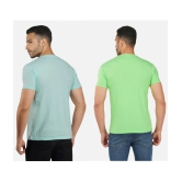 CHOZI Cotton Blend Regular Fit Printed Half Sleeves Mens T-Shirt - Multicolor ( Pack of 2 ) - None