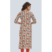 Meher Impex Cotton Printed Straight Womens Kurti - Multicoloured ( Pack of 1 ) - None