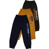 Cremlin Clothing - Multi Cotton Blend Boys Trackpant ( Pack of 3 ) - None