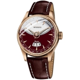 Newman Maroon Leather Analog Mens Watch