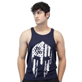 Dominant Skul Gym Stringer-Dark Blue / S