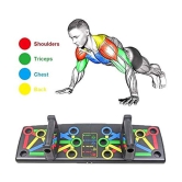 ODDISH  Push Up Board -with 14-in-one Muscle Toning System, Multifunctional Colour Coded Foldable Push up Board for Body Muscle Training - Assorted