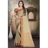 LEELAVATI - Cream Silk Saree With Blouse Piece ( Pack of 1 ) - Cream