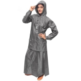 Goodluck Waterproof Nylon Raincoat Set - Grey - None