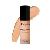 Pilgrim Serum Liquid Foundation, Matte & Poreless, 30 ml | Foundation for face make up infused with Vit C, Hyaluronic Acid & Bamboo Extract |Water-Resistant,All Day Coverage |All Skin Types