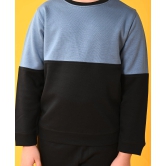 BLACK BLUE INTERLOCK BOYS SWEATSHIRT - BLACK-5-6 YEARS / 1N / BLACK