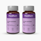 Muditam Sugar Defend Pro | Helps to manage | Weight Management | SUGAR FREE | Helps to regenerate B - cells | Sugar Care Vegan friendly | Pack of 2 Bottle | 120 tablets