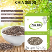 Paleo India 1kg Raw Black Chia Seeds| Rich in Fiber|Seeds for Weight Loss| Dried Seeds