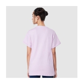 Bewakoof - Purple Cotton Loose Fit Women''s T-Shirt ( Pack of 1 ) - None