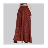 Sttoffa Maroon Cotton Womens A-Line Skirt ( Pack of 1 ) - None