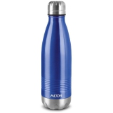 Milton Duo DLX 500 Thermosteel 24 Hours Hot and Cold Water Bottle, 500 ml, Maroon | Leak Proof | Office Bottle | Gym | Home | Kitchen | Hiking | Trekking | Travel Bottle - Blue