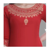 SIPET - Red Rayon Womens Anarkali Kurti ( Pack of 1 ) - None