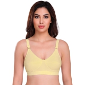 Eves Beauty Basic Bra Women Full Coverage Non Padded Bra-40D / Skin / Cotton Blend