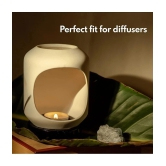 Imvelo White Vanilla Wax Tea Light Candle 4 cm ( Pack of 15 )