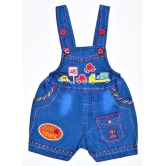 Wise Guys - Red & Blue Cotton Blend Baby Boy,Baby Girl Dungaree Sets ( Pack of 1 ) - None