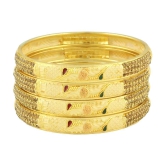 Bhagya Lakshmi - Gold Bangle Set ( Pack of 1 ) - None