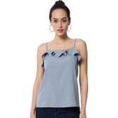 ALL WAYS YOU Women Top Crepe fabric  Sky Blue XS