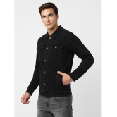 UrbanMark Men Regular Fit Denim Jacket-Black - None