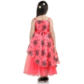 Toy Balloon Kids Pink Net Girls Fit And Flare Dress ( Pack of 1 ) - None