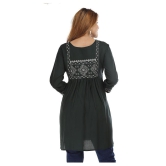 JC4U - Green Rayon Womens Straight Kurti - XL