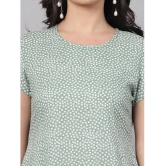 KIPEK Rayon Printed A-line Womens Kurti - Green ( Pack of 1 ) - None