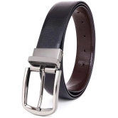 Loopa - Black Faux Leather Mens Formal Belt ( Pack of 1 ) - None