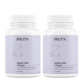 Mars by GHC Apple Cider Vinegar, Garcinia, Guggul | Plant-based Natural Weight Loss Supplement (Pack of 2)