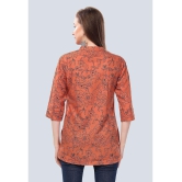 Meher Impex Rust Crepe Womens Tunic ( Pack of 1 ) - None