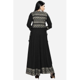 Estela - Black Rayon Women's Anarkali Kurti ( Pack of 1 ) - None