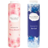 Beautisoul Talcum Powder Cherry Blossom and Ice Cool Talc Talc 200 gm Pack of 2