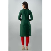 Radiksa - Green Rayon Womens Straight Kurti - None