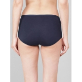 Jockey 1809 Women Full Coverage Micro Modal Elastane High Waist Full Brief - Classic Navy - None