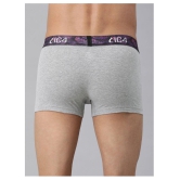 IC4 - Grey Melange Cotton Blend Men's Trunks ( Pack of 2 ) - S