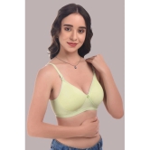 Elina - Green Cotton Heavily Padded Womens Plunge Bra ( Pack of 1 ) - None