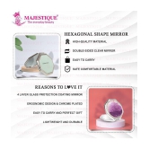 MAJESTIQUE Dual Sided Round Compact Mirror