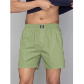 XYXX - Olive Green Cotton Mens Boxer- ( Pack of 1 ) - None