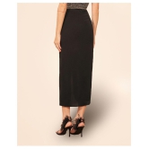 Addyvero Cotton Lycra Pencil Skirt - Black - 28