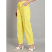 AngelFab - Yellow Denim Flared Women''s Jeans ( Pack of 1 ) - None