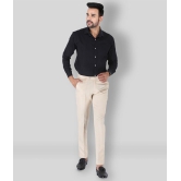 SREY - Cream Polycotton Slim - Fit Men's Formal Pants ( Pack of 2 ) - None