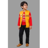 DKGF Fashion - Yellow Cotton Blend Boys Shirt & Pants ( Pack of 1 ) - None