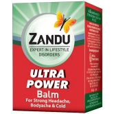 Zandu Ultra Power Balm - For Quick Pain Relief, Headache, Sprain, 8 Ml Bottle